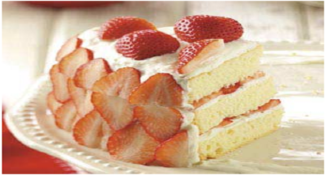 Strawberry Indulgence In Cake