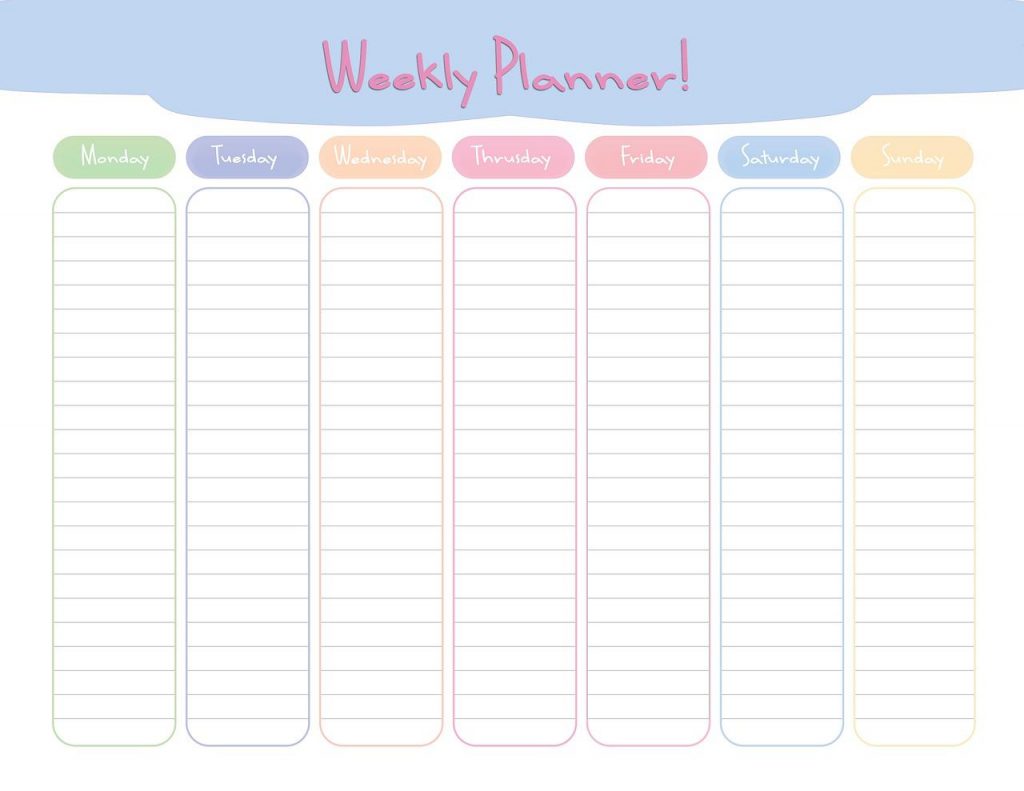 Weekly planner фото